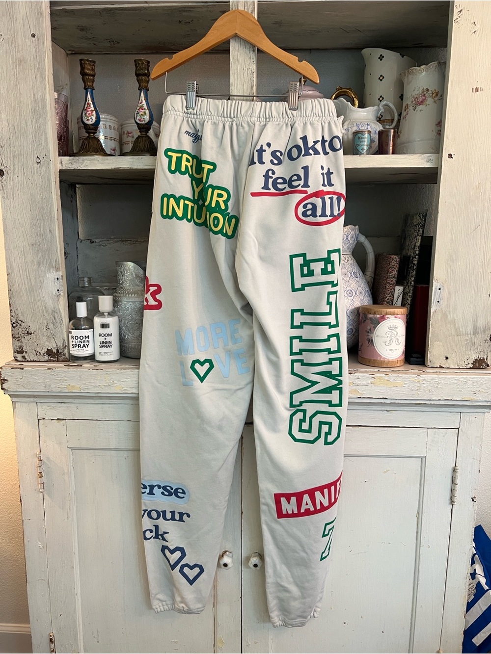 Wayfair Trendy Affirmation Sweatpants Size S - Picture 5 of 7